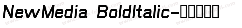 NewMedia BoldItalic字体转换